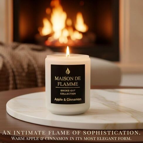 Patchouli Odor-Eliminating Scented Candle, 200g/7oz White Jar – Long-Lasting Soy Wax Blend Candle for Smoke, Kitchen & Home Odors in Saudi Arabia