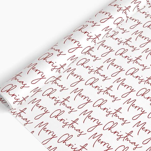 JarThenaAMCS Merry Christmas Wrapping Paper -Mini Roll- 17 Inch x 32.8Ft Red Gift Wrap Paper Xmas Art Paper for Holiday Birthday Baby Shower DIY Crafts in Saudi Arabia