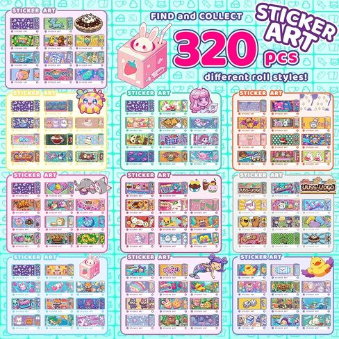 Plunack 960pcs مقاوم للماء وقابل للارتداء ومشاركة للأطفال ، سوار مع كتاب جمع الملصقات ، ملصقات حرفية ممتعة هدية عيد ميلاد الفتيات ، مجموعة أساور لصنع المجوهرات للأعمار 5 6 7 8 in Kuwait