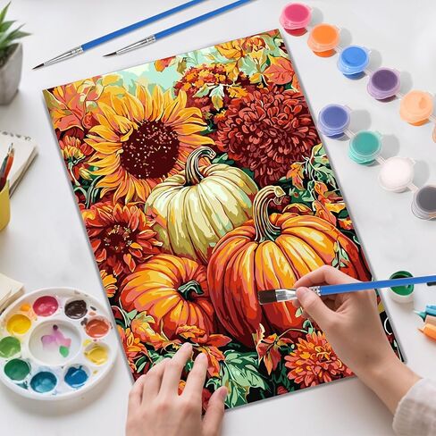 Skyboda Skull Paint by Numbers Kit for Adults Beginners with Frame, Halloween Adult Paint by Number Kits on Canvas, Easy DIY Oil Painting Kits for Home Decor, 8x12in in Saudi Arabia