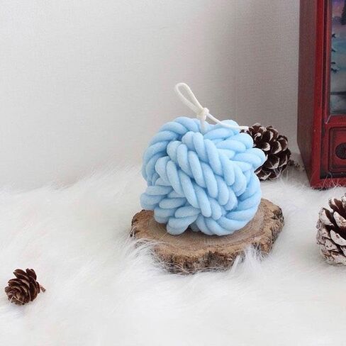جديد 3D قوالب السيليكون شمعة الصوفية الكرة الصوفية تصميم شموع الصويا اليدوية صنع قوالب الصابون الشمع رائحة in Saudi Arabia