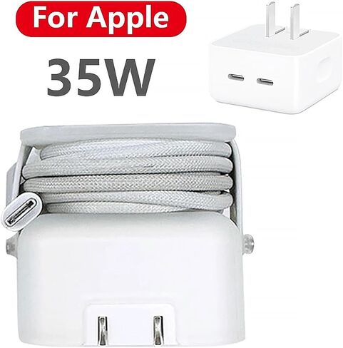 Case for Apple MacBook Charger - Travel Cord Organizer for 35W Dual USB-C Port Compact Power Adapter A2571 Charging Cable Management Cord Winder ﻿ ﻿ in Saudi Arabia