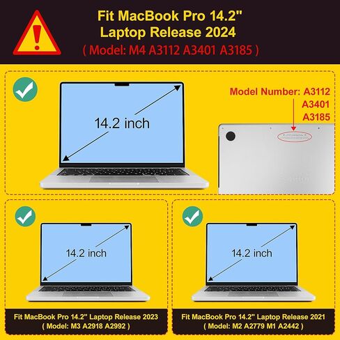 Case for MacBook Pro 14 Inch (2025-2021 Release), Models M5 A3434 A3112 M4 A3112 A3401 A3185 M3 A2918 A2992 M2 A2779 M1 A2442, Plastic Hard Shell Case with Keyboard Cover, Forest in Saudi Arabia