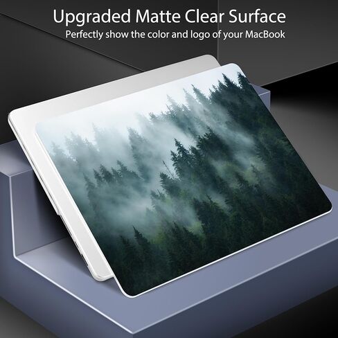 Case for MacBook Pro 14 Inch (2025-2021 Release), Models M5 A3434 A3112 M4 A3112 A3401 A3185 M3 A2918 A2992 M2 A2779 M1 A2442, Plastic Hard Shell Case with Keyboard Cover, Forest in Saudi Arabia