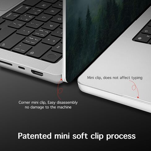 Case for MacBook Pro 14 Inch (2025-2021 Release), Models M5 A3434 A3112 M4 A3112 A3401 A3185 M3 A2918 A2992 M2 A2779 M1 A2442, Plastic Hard Shell Case with Keyboard Cover, Forest in Saudi Arabia