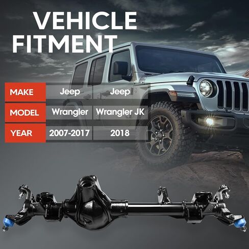 مجموعة مبيت المحور الأمامي المعززة للطرق الوعرة مناسبة لسيارة Jeep Wrangler 2007-2017، Jeep Wrangler JK 2018، مناسبة لـ Dana 44 فقط، استبدل OE 68017174AC، 68017174AA، 68017174AD in Saudi Arabia