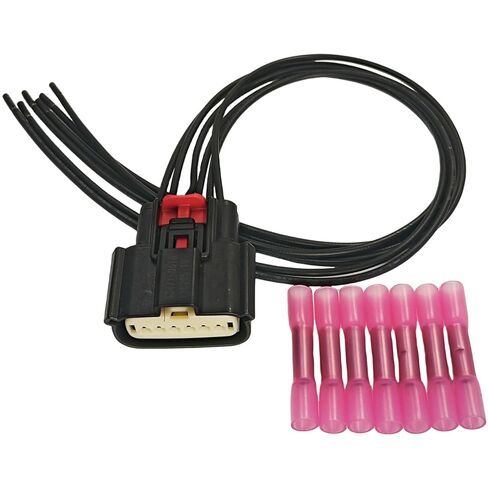 6 Pin LED Foglight DRL Wiring Harness Connector Pigtail Plug WPT-944 Compatible with 2018-2023 Ford Mustang GT500 Replaced Part Number 064a-1.2-21-111110 in Saudi Arabia