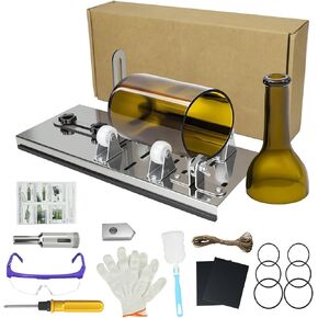 Glass Bottle Cutter，Premium Glass DIY Machine for Beer & Wine Bottles & Glass Cutter Tool with Safety Gloves & Accessories in Saudi Arabia