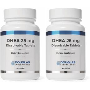 Douglas Laboratories DHEA 25 mg | Micronized Supplement to Support Immune Health, Brain, Bones, Metabolism and Lean Body Mass* | 60 Tablets in Kuwait