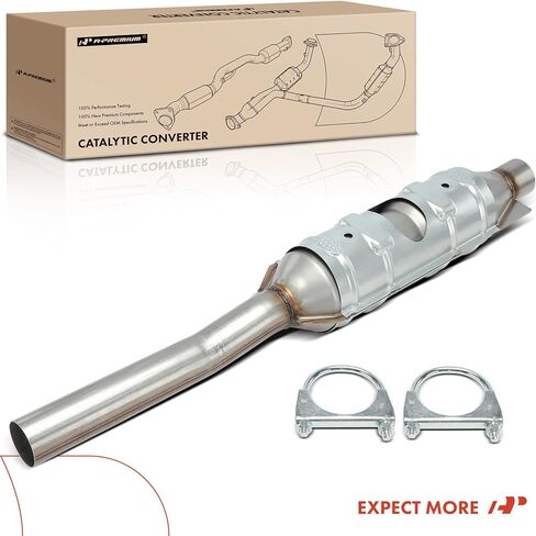 A-Premium Rear Catalytic Converter Kit Direct-Fit Compatible with Ford E-450 Econoline Super Duty 2000-2002, E-450 Super Duty 2003-2006, E-550 Super Duty 2003, 5.4L 6.8L, E.P.A. Compliant in Saudi Arabia