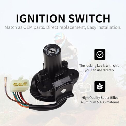 دراجة نارية lgnition التبديل مفتاح القفل مجموعة ZX6R ZX7R ZX9R ZZR 600 400 ZXR750 متوافق مع كاواساكي ZXR400 91-99 ZZR400 ZZR600 93-06 in Kuwait