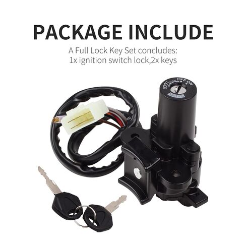 دراجة نارية lgnition التبديل مفتاح القفل مجموعة ZX6R ZX7R ZX9R ZZR 600 400 ZXR750 متوافق مع كاواساكي ZXR400 91-99 ZZR400 ZZR600 93-06 in Kuwait