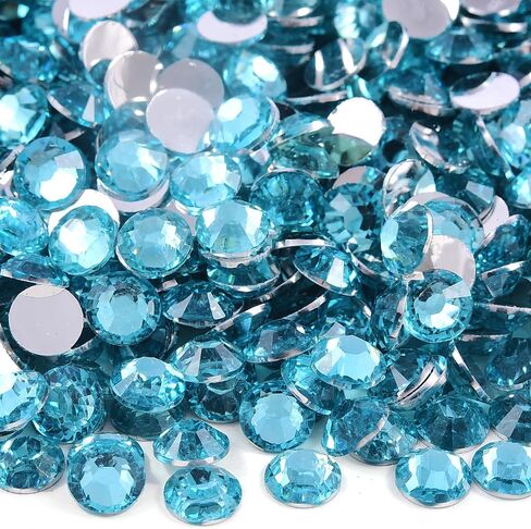 Blinginbox 1500 قطعة 5 مم من حجر الراين المسطح من الراتنج، أحجار الراين غير الإصلاحية للأكواب والملابس والمكياج وفن الأظافر والحرف اليدوية لتزيين المنزل (الشمبانيا) in Kuwait