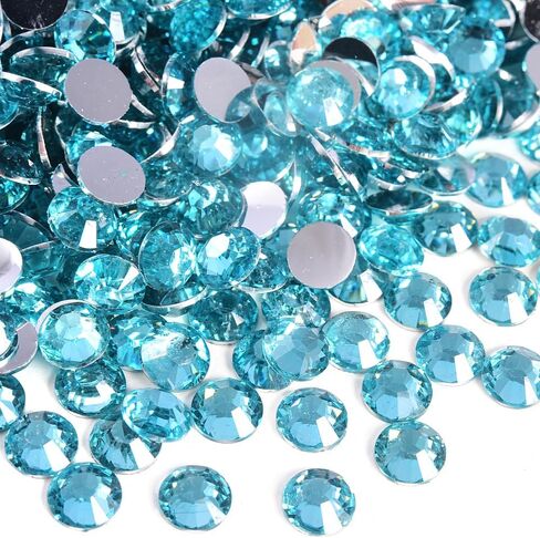 Blinginbox 1500 قطعة 5 مم من حجر الراين المسطح من الراتنج، أحجار الراين غير الإصلاحية للأكواب والملابس والمكياج وفن الأظافر والحرف اليدوية لتزيين المنزل (الشمبانيا) in Kuwait