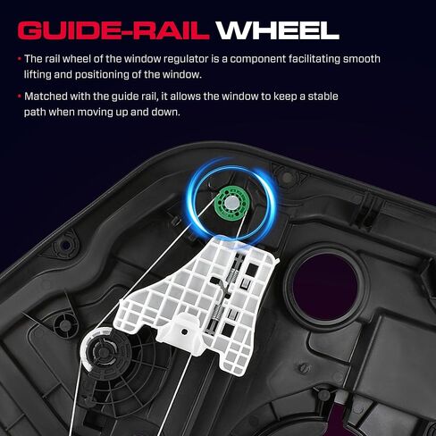 Rear Driver Side Window Regulator Without Motor Fit for 2016-2020 Hyundai Tucson, 83471D3001, 83471-D3001 in Saudi Arabia