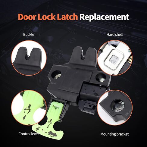 HiSport Trunk Latch Assembly -Rear Tailgate Trunk Latch Lock Actuator Compatible with Toyota Camry 2013-2018 Avalon 2012-2017 Replaces 6460006041 64600-06040 in Saudi Arabia