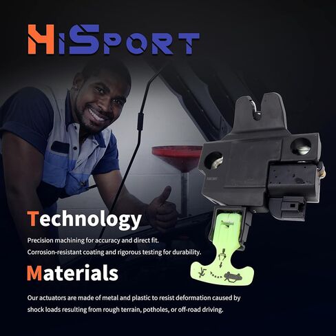 HiSport Trunk Latch Assembly -Rear Tailgate Trunk Latch Lock Actuator Compatible with Toyota Camry 2013-2018 Avalon 2012-2017 Replaces 6460006041 64600-06040 in Saudi Arabia