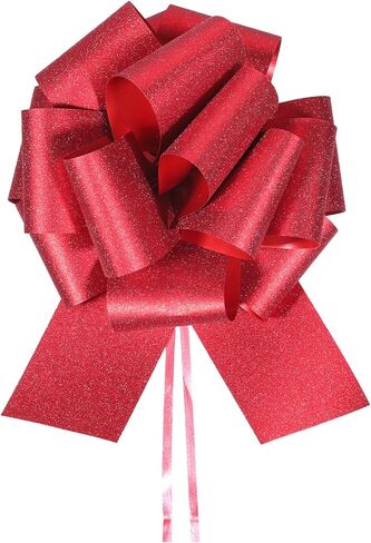 5PCS Red Bows for Gift Wrapping, 6 Inch Red Gift Bows, Red Bow for Gifts Wrapping, Gifts Wrap Bow for Wedding, Birthday, Christmas Party Decoration in Saudi Arabia