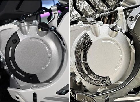 Carbon Fibre Looking Clutch Cover Guard Protector Compatible with CFMOTO 675SS 2025,ABS Plastic,Fancy Look,B in Saudi Arabia