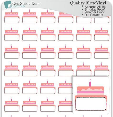 ملصق مخطط عيد الميلاد / 48 ملصق فينيل مقاوم للتلطخ (1/2 بوصة) / اسم تذكير الاحتفال بعيد الميلاد/ الحياة الإنتاجية الأساسية/ مجلة Bullet Bujo (ورقة واحدة) in Kuwait