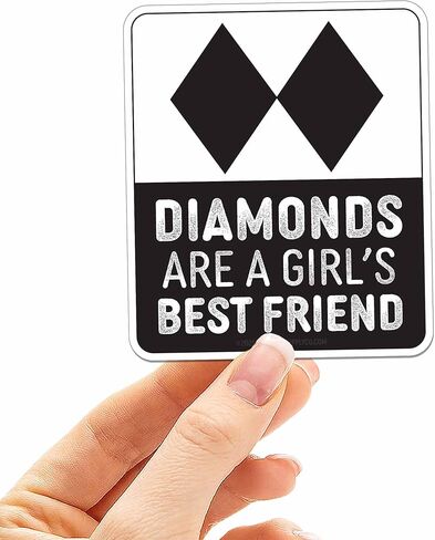 ملصق Black Diamonds are a Best Friend للتزلج على الجليد للكمبيوتر المحمول - ملصق مضحك للسيدات للتزلج على الجليد لزجاجة مياه Hydroflask in Kuwait