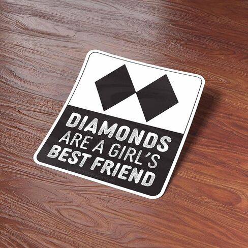 ملصق Black Diamonds are a Best Friend للتزلج على الجليد للكمبيوتر المحمول - ملصق مضحك للسيدات للتزلج على الجليد لزجاجة مياه Hydroflask in Kuwait
