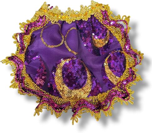 6-Inch San Lazaro Capa / Cape Babalu Aye – Handmade Purple & Gold Orisha Robe for Santeria Dolls, Altars & Offerings (S-1) in Saudi Arabia