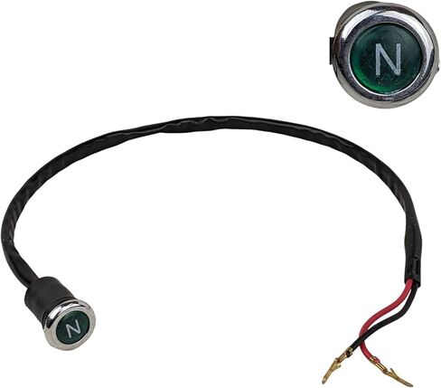 RedCap 12V Neutral Gear Indicator Light Universal Fit for 70cc 110cc 125cc 150cc 200cc 250cc Chinese Model Coolster Panther110 RX5 Taotao Roketa Kazuma Meerkat Baja Jonway ATV Quad 4 Wheeler - (Green) in Saudi Arabia