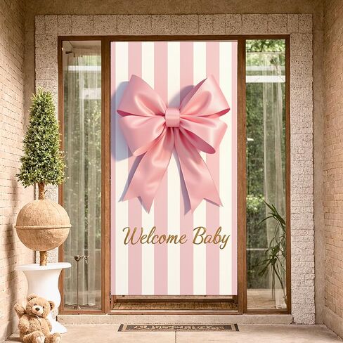 Welcome Home Little One Door Cover Bear Sleeping on Moon Door Banner for Mint Green Baby Shower Decorations Newborn Homecoming Porch Sign Gender Neutral Nursery Wall Decor 70.8 x 35.4 Inch in Saudi Arabia