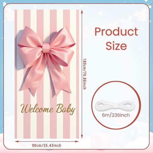 Welcome Home Little One Door Cover Bear Sleeping on Moon Door Banner for Mint Green Baby Shower Decorations Newborn Homecoming Porch Sign Gender Neutral Nursery Wall Decor 70.8 x 35.4 Inch in Saudi Arabia