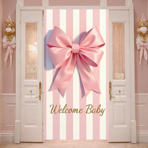 Welcome Home Little One Door Cover Bear Sleeping on Moon Door Banner for Mint Green Baby Shower Decorations Newborn Homecoming Porch Sign Gender Neutral Nursery Wall Decor 70.8 x 35.4 Inch in Saudi Arabia