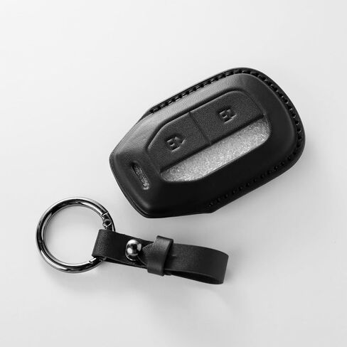 غطاء Kyumi Premium Leather Key Fob للدراجات النارية الهندية Challenger & Pursuit (2020-2025) - حافظة واقية مع حلقة سلسلة مفاتيح in Saudi Arabia