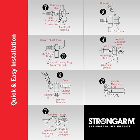 StrongArm ProGlide GL2007, 9 Inch Extended Length, Tailgate Lift Support, Compatible with 2005-2015 Toyota Tacoma in Saudi Arabia