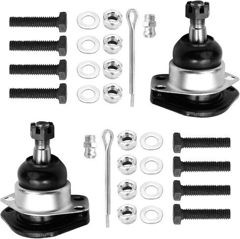 Detroit Axle - 4WD Front Suspension Kit for Chevy Blazer S10 GMC Jimmy Sonoma Isuzu Hombre 4 Upper Lower Ball Joints 4 Inner Outer Tie Rods 2 Adjustment Sleeves Replacement - 10pc Set in Saudi Arabia