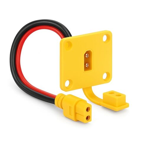 كابل تمديد 12AWG XT60 ذكر إلى أنثى مع لوحة تركيب، قابس XT60 إلى موصل سلك المقبس لبطارية ليبو RC، طائرة بدون طيار FPV، السيارة، ونظام الطاقة DIY (30 سم) in Kuwait