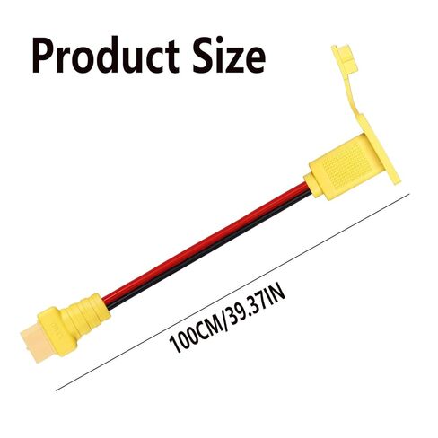 كابل تمديد 12AWG XT60 ذكر إلى أنثى مع لوحة تركيب، قابس XT60 إلى موصل سلك المقبس لبطارية ليبو RC، طائرة بدون طيار FPV، السيارة، ونظام الطاقة DIY (30 سم) in Kuwait