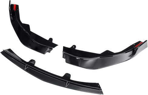 طقم جسم المصد الأمامي مكون من 3 قطع لسيارة Toyota Corolla LE XLE سيدان 2020-2023، بديل مقسم الشفاه الأمامي الممتص للصدمات السفلي متوافق مع Toyota Corolla LE XLE سيدان، أسود in Kuwait