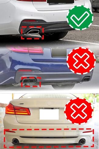 المصد الخلفي الناشر الفاصل سبويلر لسيارات BMW 5 Series G30 G31 G38 2017-2023 M Sport M5 Style (أسود لامع) in Kuwait