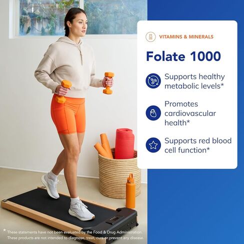 مغلفات نقية حمض الفوليك 1000 | مكمل مضاد للحساسية يحتوي على الميتافولين L-5-MTHF* | 90 كبسولة in Saudi Arabia