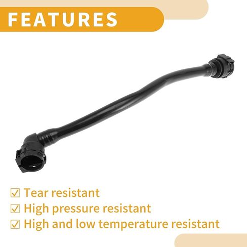Radiator Hose No.A2465010058 Engine Coolant Tank Overflow Hose Filling Pipe for Mercedes-Benz GLA250 2015-2020 Rubber Black Good Sealing in Saudi Arabia