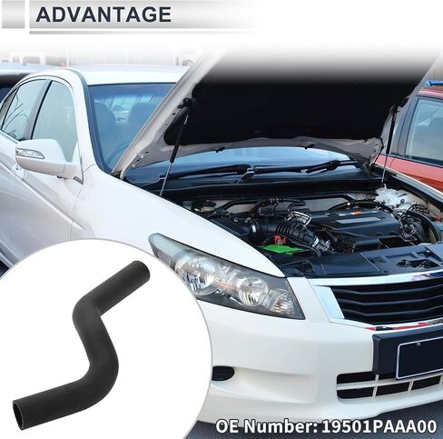 Upper Radiator Coolant Hose for Honda Accord 2.3L 1998-2002 Good Sealing Water Hose Pipe No.19501PAAA00 Rubber 1 Pc in Saudi Arabia