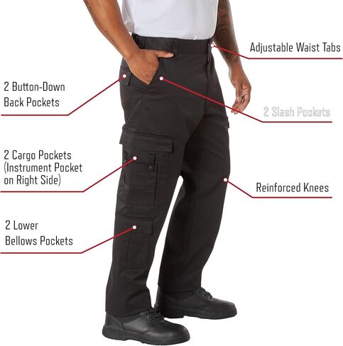 Rothco EMT Pants – Durable, Functional, and Ready for Action (US, Alpha, Small, Regular, Regular, Navy Blue) in Saudi Arabia