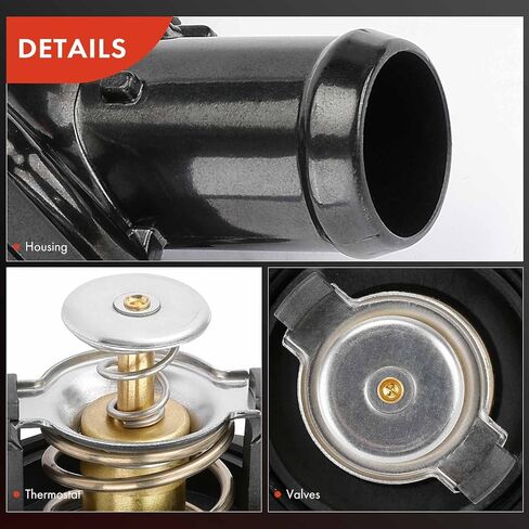 مجموعة مبيت منظم حرارة سائل تبريد المحرك A-Premium مع حلقة O متوافقة مع Honda 2013-2017 Accord، 2016-2020 Pilot، 2017-2019 Ridgeline، 2013-2015 Crosstour، 3.5 لتر in Kuwait