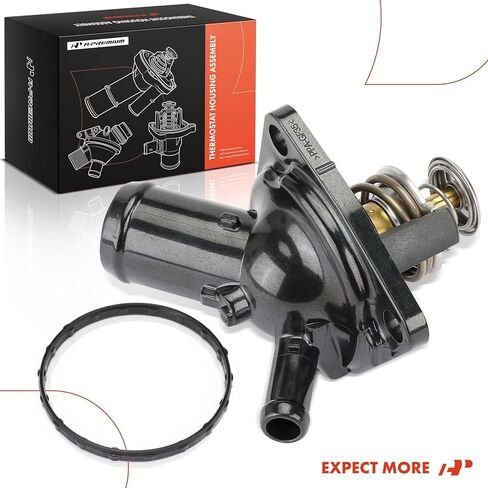 مجموعة مبيت منظم حرارة سائل تبريد المحرك A-Premium مع حلقة O متوافقة مع Honda 2013-2017 Accord، 2016-2020 Pilot، 2017-2019 Ridgeline، 2013-2015 Crosstour، 3.5 لتر in Kuwait