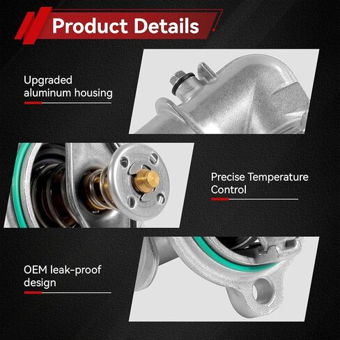 68253514AA Aluminium Engine Coolant Thermostat Housing Assembly Compatible with Jeep Grand Cherokee 2014-2020 Wrangler 2020-2022 Gladiator 2021 2022, for Ram 1500 2014-2022 3.0L Diese Replace 902-3040 in Saudi Arabia