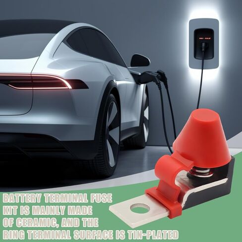 HZEL MRBF Terminal Fuse Block, 100A 58V DC Waterproof Marine Rated Compact Battery Terminal Fuse Holder with 5/16" Stud, Circuit Protection Accessories, Universal for Trucks RVs Cars in Kuwait