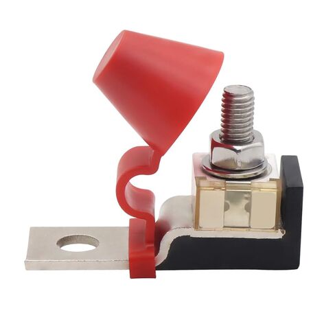 HZEL MRBF Terminal Fuse Block, 100A 58V DC Waterproof Marine Rated Compact Battery Terminal Fuse Holder with 5/16" Stud, Circuit Protection Accessories, Universal for Trucks RVs Cars in Kuwait