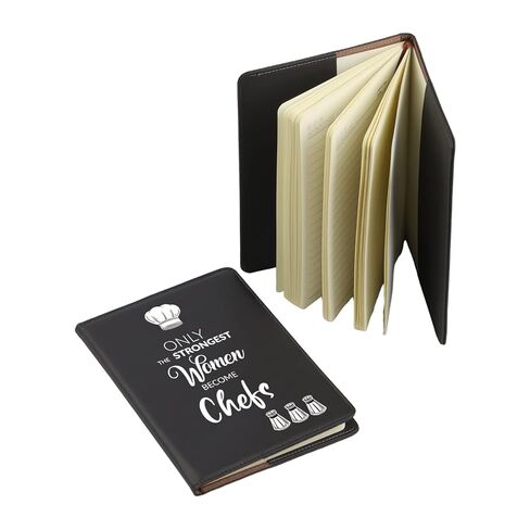 Gzrlyf Female Chef Notebook Cover Chef Recipe Journal Women Chef Gifts Culinary Gifts for Women Cooking Lover Gifts (become Chefs Notebook) in Saudi Arabia