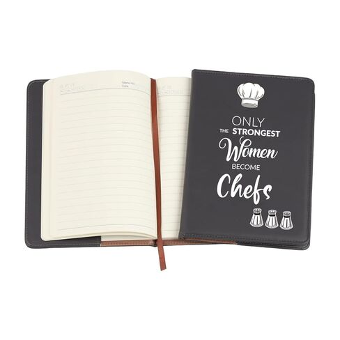 Gzrlyf Female Chef Notebook Cover Chef Recipe Journal Women Chef Gifts Culinary Gifts for Women Cooking Lover Gifts (become Chefs Notebook) in Saudi Arabia