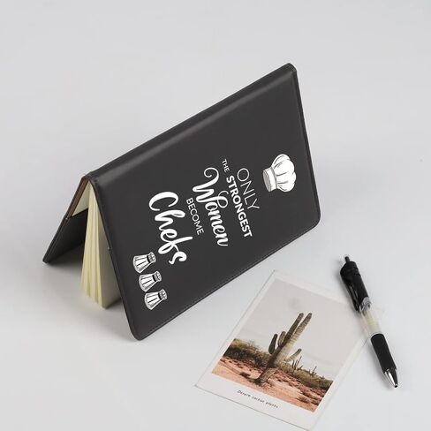 Gzrlyf Female Chef Notebook Cover Chef Recipe Journal Women Chef Gifts Culinary Gifts for Women Cooking Lover Gifts (become Chefs Notebook) in Saudi Arabia